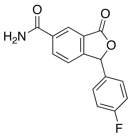 1-(4-Fluorophenyl)-1,3-dihydro-3-oxo-5-isobenzofurancarboxamide - Chemical structure and product image