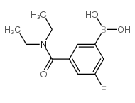3-Fluoro-5-(diethylcarbamoyl)phenylboronic acid - Chemical structure and product image