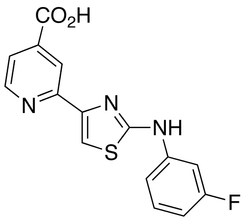 2-(2-((3-Fluorophenyl)amino)thiazol-4-yl)isonicotinic Acid - Chemical structure and product image