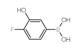 4-Fluoro-3-hydroxyphenylboronic acid - Chemical structure and product image