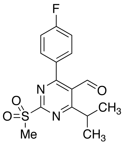 4-(4-Fluorophenyl)-5-formyl-6-isopropyl-2-methylsulfonylpyrimidine - Chemical structure and product image