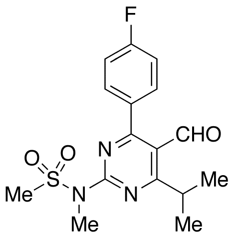 N-[4-(4-Fluorophenyl)-5-formyl-6-(1-methylethyl)-2-pyrimidinyl]-N-methyl-methanesulfonamide - Chemical structure and product image