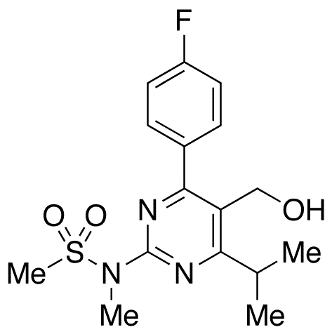 N-[4-(4-Fluorophenyl)-5-hydroxymethyl-6-isopropylpyrimidin-2-yl]-N-methylmethanesulfonamide - Chemical structure and product image