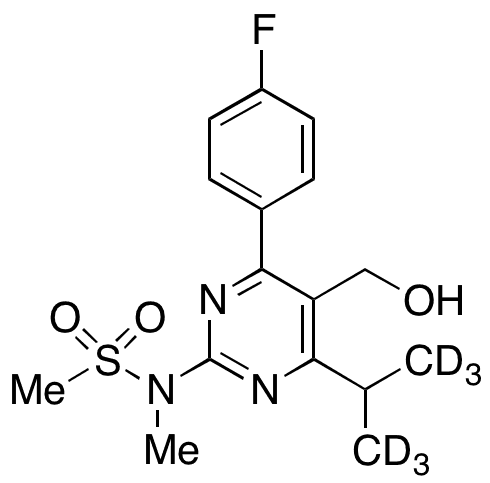 N-[4-(4-Fluorophenyl)-5-hydroxymethyl-6-isopropylpyrimidin-2-yl]-N-methylmethanesulfonamide-d6 - Chemical structure and product image