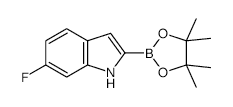 6-Fluoro-1h-indole-2-boronic acid pinacol ester - Chemical structure and product image