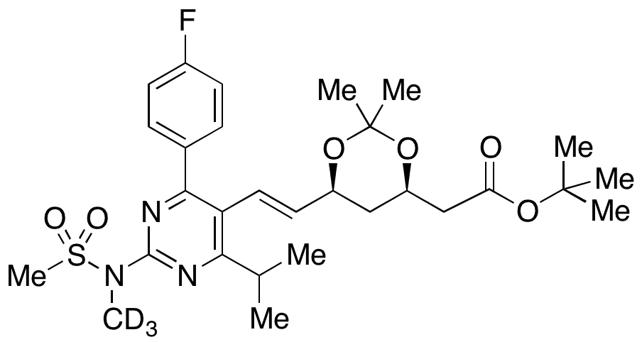 (4R,6S)-6-[(1E)-2-[4-(4-Fluorophenyl)-6-(1-methylethyl)-2-[methyl-d3(methylsulfonyl)amino]-5-pyrimidinyl]ethenyl]-2,2-dimethyl-1,3-dioxane-4-acetic Acid 1,1-Dimethylethyl Ester - Chemical structure and product image