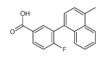 4-Fluoro-3-(naphthalen-1-yl)benzoic acid - Chemical structure and product image