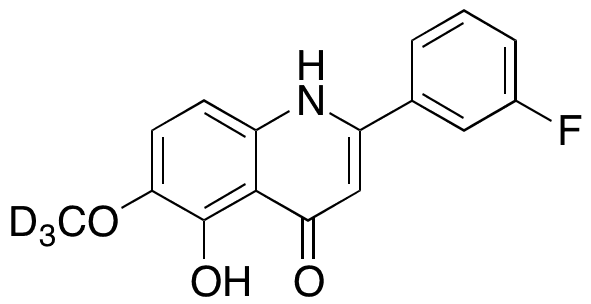 2-(3-Fluorophenyl)-5-hydroxy-6-methoxy-4(1H)-quinolinone-d3 - Chemical structure and product image