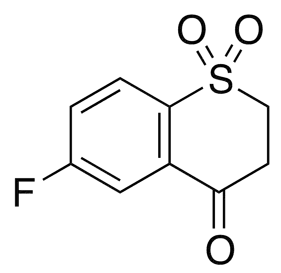 6-Fluoro-2,3-dihydro-4h-thiochromen-4-one 1,1-dioxide - Chemical structure and product image