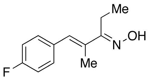(1E,3E)-1-(4-Fluorophenyl)-2-methyl-1-penten-3-one Oxime - Chemical structure and product image