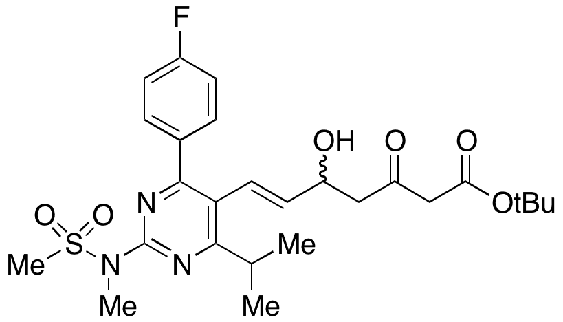 (6E)-7-[4-(4-Fluorophenyl)-6-(1-methylethyl)-2-[methyl(methylsulfonyl)amino]-5-pyrimidinyl]-5-hydroxy-3-oxo-6-heptenoic Acid 1,1-Dimethylethyl Ester - Chemical structure and product image