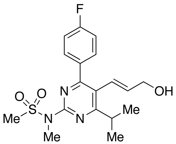 N-[4-(4-Fluorophenyl)-5-[(1E)-3-hydroxy-1-propen-1-yl]-6-(1-methylethyl)-2-pyrimidinyl]-N-methyl-methanesulfonamide - Chemical structure and product image