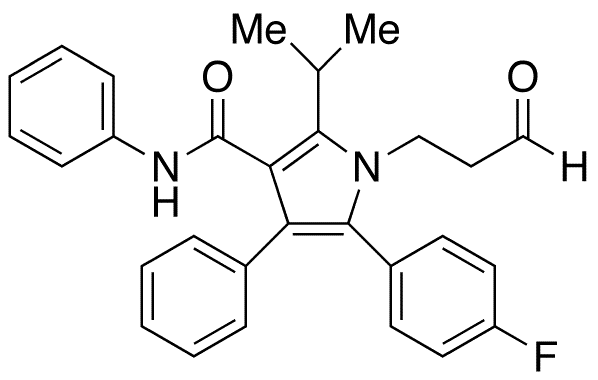 5-(4-Fluorophenyl)-2-(1-methylethyl)-1-(3-oxopropyl)-N,4-diphenyl-1H-pyrrole-3-carboxamide - Chemical structure and product image