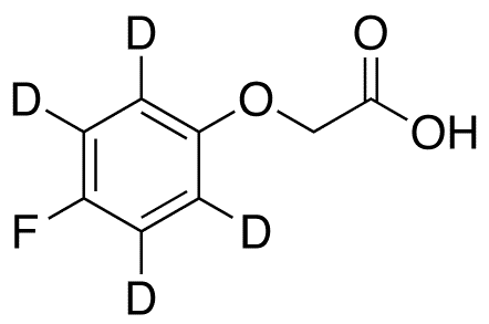 2-(4-Fluorophenoxy-d4)-acetic Acid - Chemical structure and product image