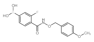 3-Fluoro-4-((4-methoxybenzyloxy)carbamoyl)phenylboronic acid - Chemical structure and product image