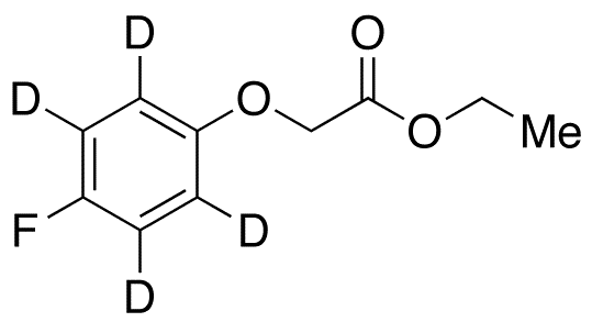 2-(4-Fluorophenoxy-d4)-acetic Acid Ethyl Ester - Chemical structure and product image
