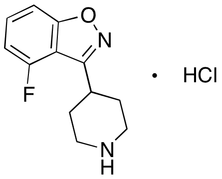 4-Fluoro-3-(4-piperidinyl)-1,2-benzisoxazole Hydrochloride - Chemical structure and product image