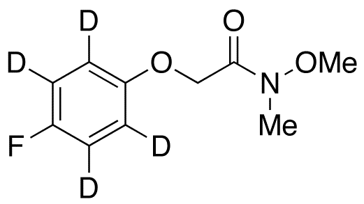 2-(4-Fluorophenoxy-d4)-N-methoxy-N-methyl-acetamide - Chemical structure and product image