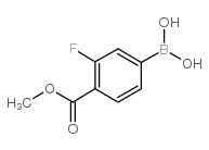 3-Fluoro-4-methoxycarbonylphenylboronic acid - Chemical structure and product image