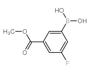 3-Fluoro-5-methoxycarbonylphenylboronic acid - Chemical structure and product image