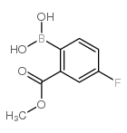 4-Fluoro-2-methoxycarbonylphenylboronic acid - Chemical structure and product image
