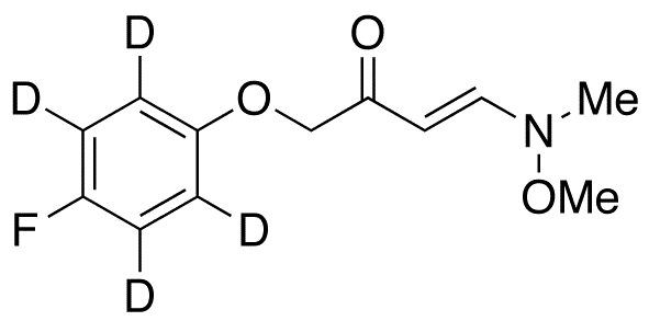 2-(4-Fluorophenoxy-d4)-N-methoxy-N-methyl-1-butene - Chemical structure and product image