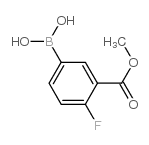4-Fluoro-3-methoxycarbonylphenylboronic acid - Chemical structure and product image