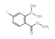 5-Fluoro-2-methoxycarbonylphenylboronic acid - Chemical structure and product image