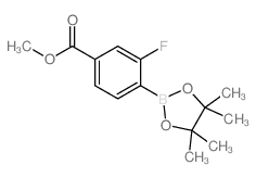 2-Fluoro-4-(methoxycarbonyl)phenylboronic acid, pinacol ester - Chemical structure and product image