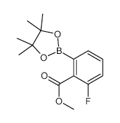 3-Fluoro-2-(methoxycarbonyl)phenylboronic acid pinacol ester - Chemical structure and product image