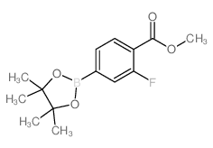 3-Fluoro-4-methoxycarbonylphenylboronic acid, pinacol ester - Chemical structure and product image