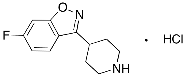 6-Fluoro-3-(4-piperidinyl)-1,2-benzisoxazole Hydrochloride - Chemical structure and product image