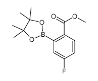 5-Fluoro-2-(methoxycarbonyl)phenylboronic acid pinacol ester - Chemical structure and product image