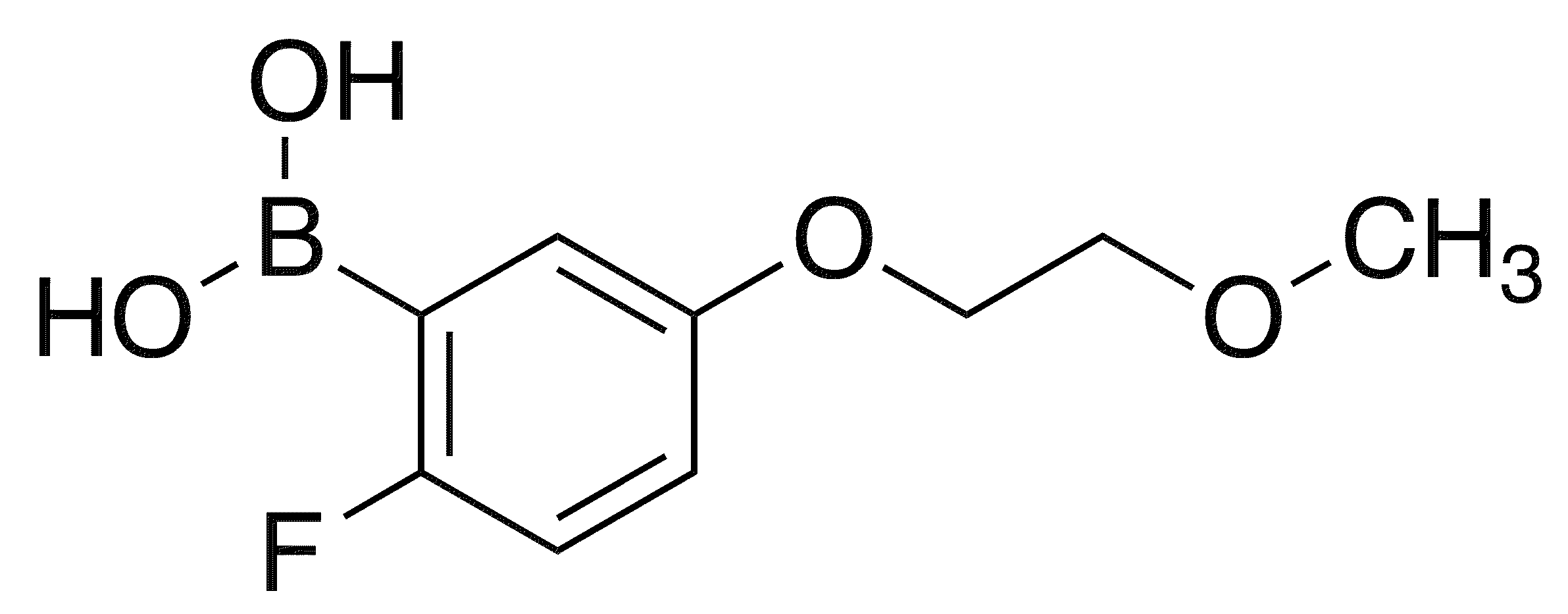 2-Fluoro-5-(2-methoxyethoxy)phenylboronic acid - Chemical structure and product image