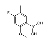 4-Fluoro-2-methoxy-5-methylphenylboronic acid - Chemical structure and product image