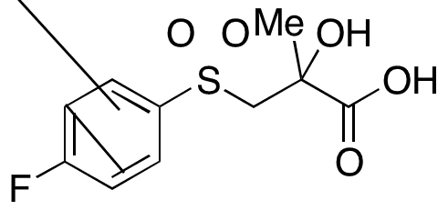 3-[(4-Fluorophenyl)sulfonyl]-2-hydroxy-2-methylpropanoic Acid - Chemical structure and product image
