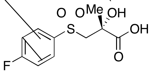 (2R)-3-[(4-Fluorophenyl)sulfonyl]-2-hydroxy-2-methylpropanoic Acid - Chemical structure and product image