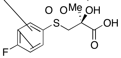 (2S)-3-[(4-Fluorophenyl)sulfonyl]-2-hydroxy-2-methylpropanoic Acid - Chemical structure and product image