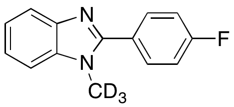 2-(4-Fluorophenyl)-1-methyl-d3-1H-benzo[d]imidazole - Chemical structure and product image