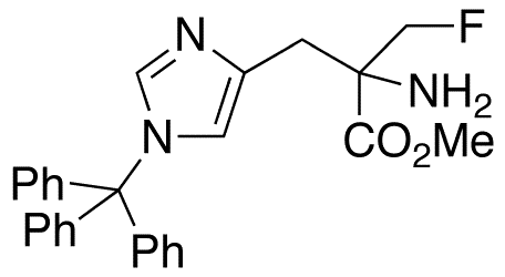 alpha-(Fluoromethyl)-1-trityl-DL-histidine Methyl Ester - Chemical structure and product image