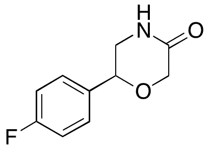 6-(4-Fluorophenyl)-3-morpholinone - Chemical structure and product image