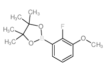 2-(2-Fluoro-3-methoxyphenyl)-4,4,5,5-tetramethyl-1,3,2-dioxaborolane - Chemical structure and product image