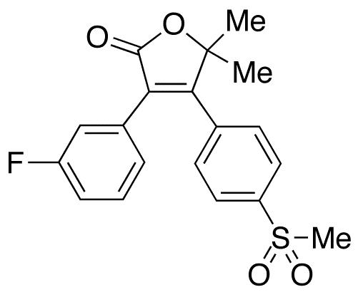 3-(3-Fluorophenyl)-5,5-dimethyl-4-[4-(methylsulfonyl)phenyl]-2(5H)-furanone - Chemical structure and product image