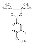 3-Fluoro-4-methoxyphenylboronic acid, pinacol ester - Chemical structure and product image