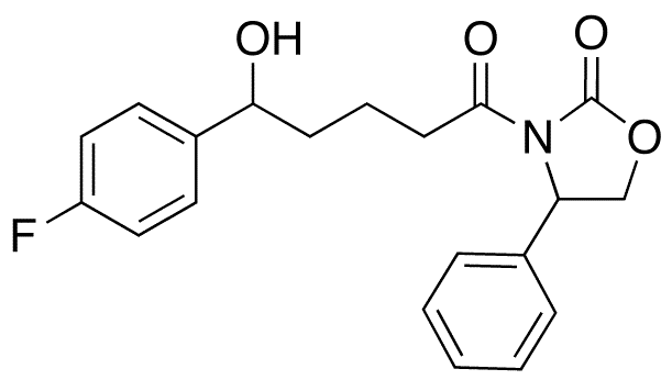 3-[5-(4-Fluorophenyl)-5-hydroxy-1-oxopentyl]-4-phenyl-2-oxazolidinone - Chemical structure and product image