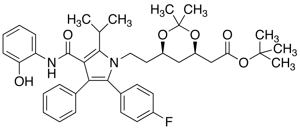 2-Hydroxy Atorvastatin Acetonide tert-Butyl Ester - Chemical structure and product image