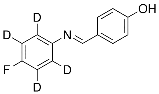 4-{[(p-Fluorophenyl)imino]methyl}phenol-d4 - Chemical structure and product image