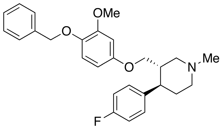 (3S,4R)-4-(4-Fluorophenyl)-3-[[3-methoxy-4-(benzyloxy)phenoxy]methyl]-1-methylpiperidine - Chemical structure and product image