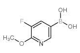3-Fluoro-2-methoxypyridine-5-boronic acid - Chemical structure and product image