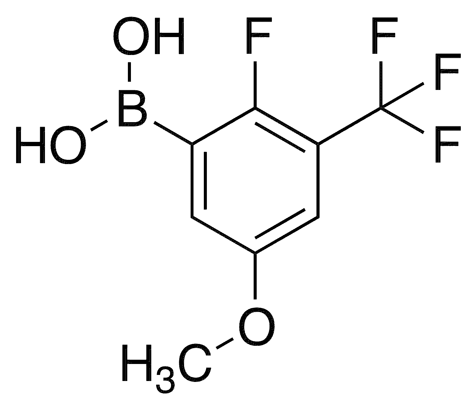 2-Fluoro-5-methoxy-3-(trifluoromethyl)phenylboronic acid - Chemical structure and product image